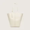 24/7 Bag North South in butter-colored leather with adjustable handles