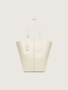 24/7 Bag North South in butter-colored leather with adjustable handles