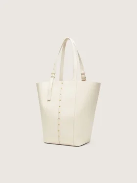 24/7 Bag North South in butter-colored leather with adjustable handles