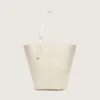 24/7 Bag North South in butter-colored leather with adjustable handles