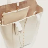 24/7 Bag North South in butter-colored leather with adjustable handles