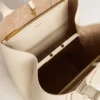 24/7 Bag North South in butter-colored leather with adjustable handles