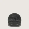 Anthracite baseball cap with tone-on-tone embroidered star