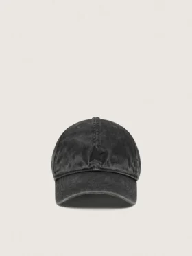 Anthracite baseball cap with tone-on-tone embroidered star