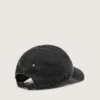 Anthracite baseball cap with tone-on-tone embroidered star