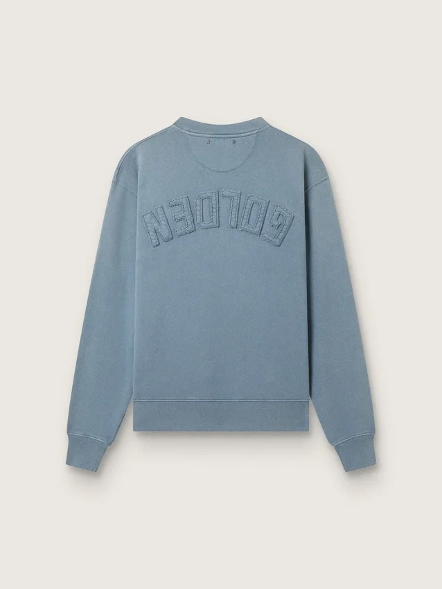 Baby blue sweatshirt with reverse logo on the back - Jersey Capsule