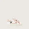 Baby School in nappa with pink suede star and mascot print