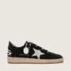 Ball Star in black suede with white star and Swarovski crystals