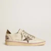 Ball Star in mesh and leather with metallic leather star and heel tab