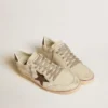 Ball Star in mesh and leather with metallic leather star and heel tab
