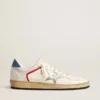 Ball Star in nappa and mesh with silver metallic leather star