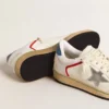 Ball Star in nappa and mesh with silver metallic leather star