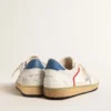 Ball Star in nappa and mesh with silver metallic leather star