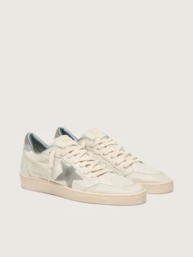 Ball Star in nappa leather with gray suede star and heel tab