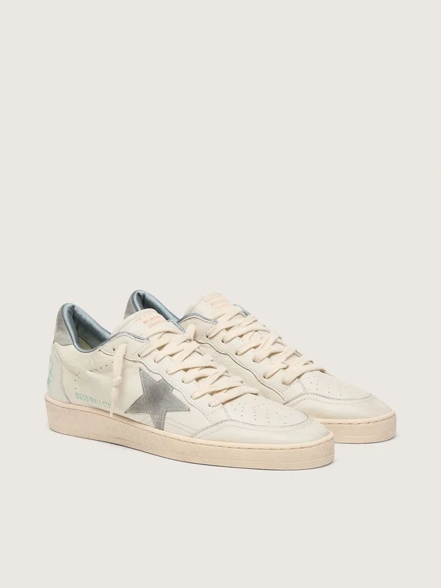 Ball Star in nappa leather with gray suede star and heel tab