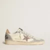 Ball Star in nappa with glitter star and metallic heel tab