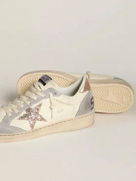 Ball Star in nappa with glitter star and metallic heel tab