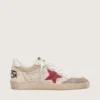 Ball Star in nylon and white mesh with red nylon star and white leather heel tab