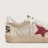 Ball Star in nylon and white mesh with red nylon star and white leather heel tab