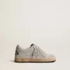 Ball Star Junior in glitter with ice-gray suede inserts