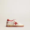 Ball Star Junior in nappa with red leather star and heel tab