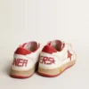 Ball Star Junior in nappa with red leather star and heel tab