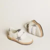 Ball Star Junior in nappa with silver glitter star and heel tab