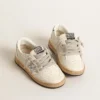 Ball Star Junior in nappa with silver glitter star and heel tab