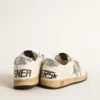 Ball Star Junior in nappa with silver glitter star and heel tab