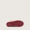 Ball Star Junior in red suede with white leather star and metallic silver heel tab