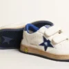 Ball Star Junior with blue metallic leather star and heel tab