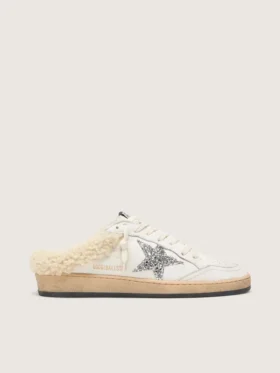 Ball Star Sabots with glitter star and shearling lining