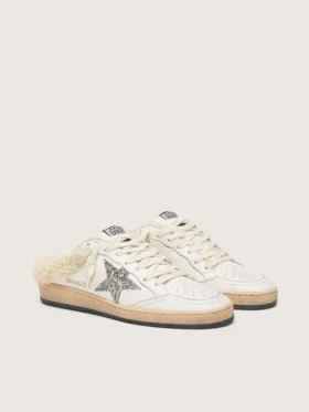 Ball Star Sabots with glitter star and shearling lining