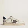 Ball Star with black star and blue suede heel tab