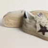 Ball Star with black star and blue suede heel tab