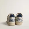 Ball Star with black star and blue suede heel tab