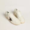 Ball Star with burgundy croc-print leather star and gold heel tab