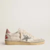 Ball Star with glitter star and pink suede heel tab