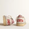 Ball Star with glitter star and pink suede heel tab