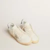 Ball Star with ice-gray suede star and blue leather heel tab