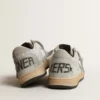 Ball Star Young in glitter with ice-gray suede inserts