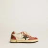 Ball Star Young in nappa with black star and red leather inserts
