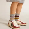 Ball Star Young in nappa with black star and red leather inserts