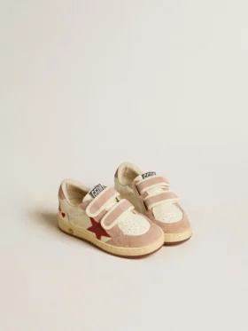 Ball Star Young in nappa with nappa star and pink suede heel tab