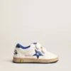 Ball Star Young with blue metallic leather star and heel tab