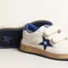 Ball Star Young with blue metallic leather star and heel tab