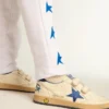 Ball Star Young with blue metallic leather star and heel tab