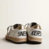 Ball Star Young with gold metallic leather star and heel tab
