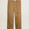 Beige khaki cargo pants