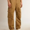 Beige khaki cargo pants